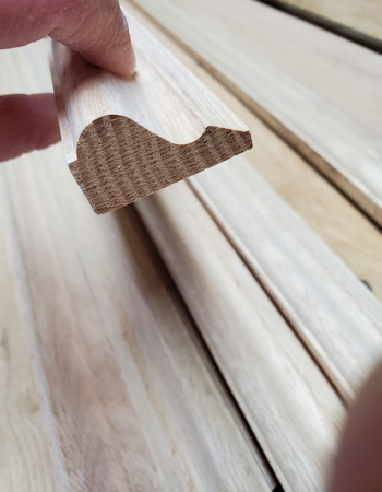 Wood trim pieces picturedSawmill cutting large white oak