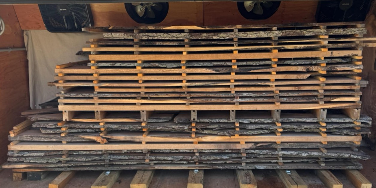 Kiln dried walnut board